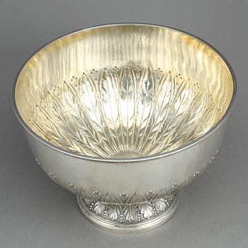 SKÅL PÅ FOT, silver, empirestil, Hagström & Lundqvist, Falun 1906. Vikt ca 1196 gram.