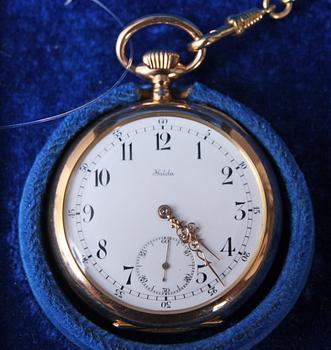 FICKUR, Halda, 18 K guld, i etui märkt F W Tornberg, Stockholm.