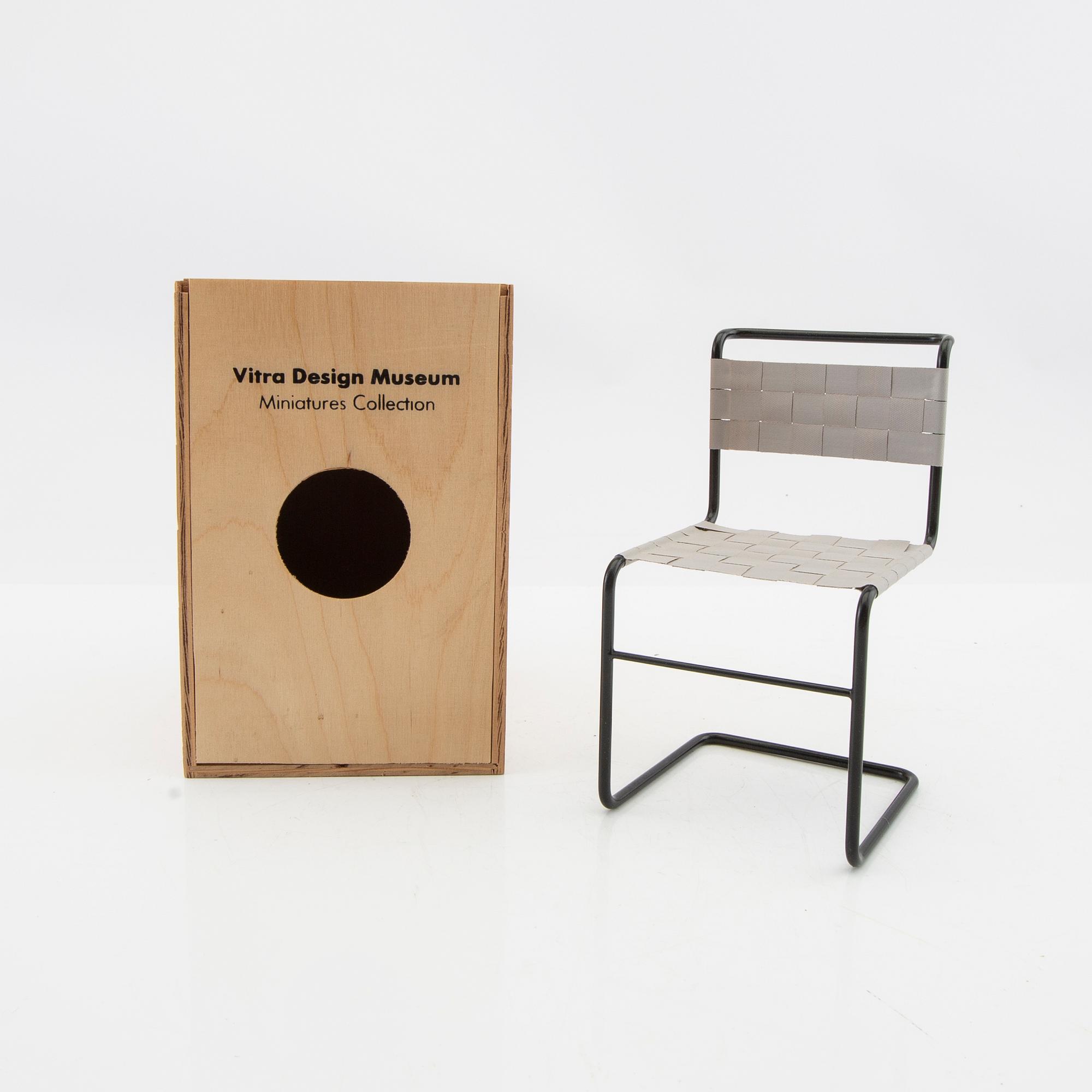 Mart Stam, miniature, "Stuhl W1", Vitra Design Museum.