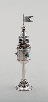 KRYDDTORN, silver, Judaica. Vikt ca 46 g.