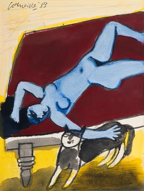 Beverloo Corneille, WOMAN WITH A CAT.