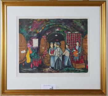 JIRLOW, LENNART, färglitografi, sign med H.C.