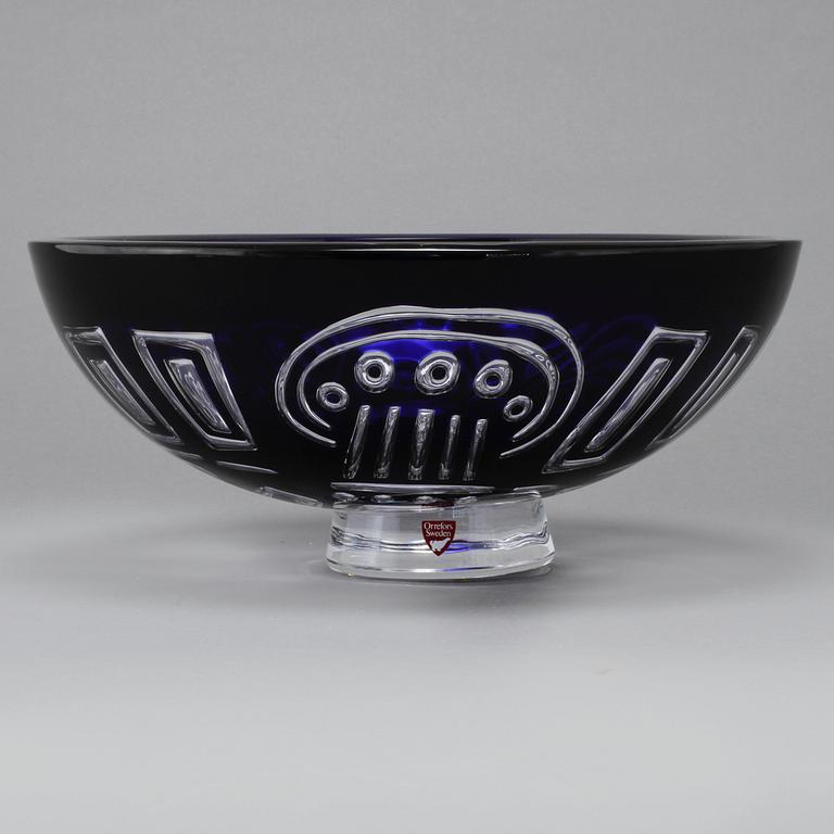SKÅL, glas, Lars Hellsten, Orrefors Gallery, 1988.