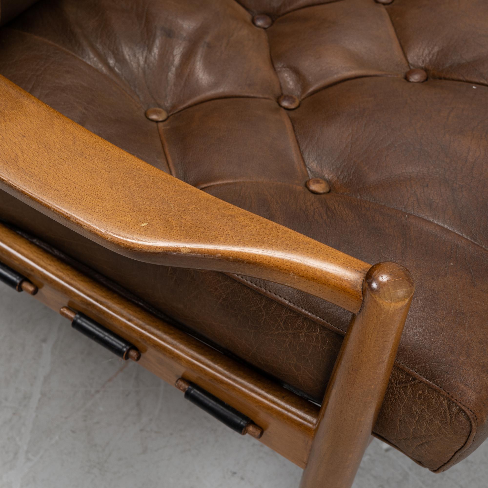 Ingemar Thillmark, a 'Läckö high' armchair, OPE Möber, Sweden, 1960's.