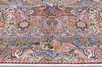 Matta, Figural Kashmar, ca 388 x 298 cm.