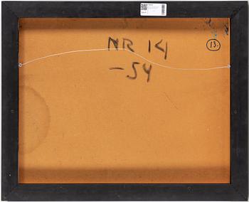 HARRY BOOSTRÖM, oil on panel, signed Booström, dated -54 on verso.