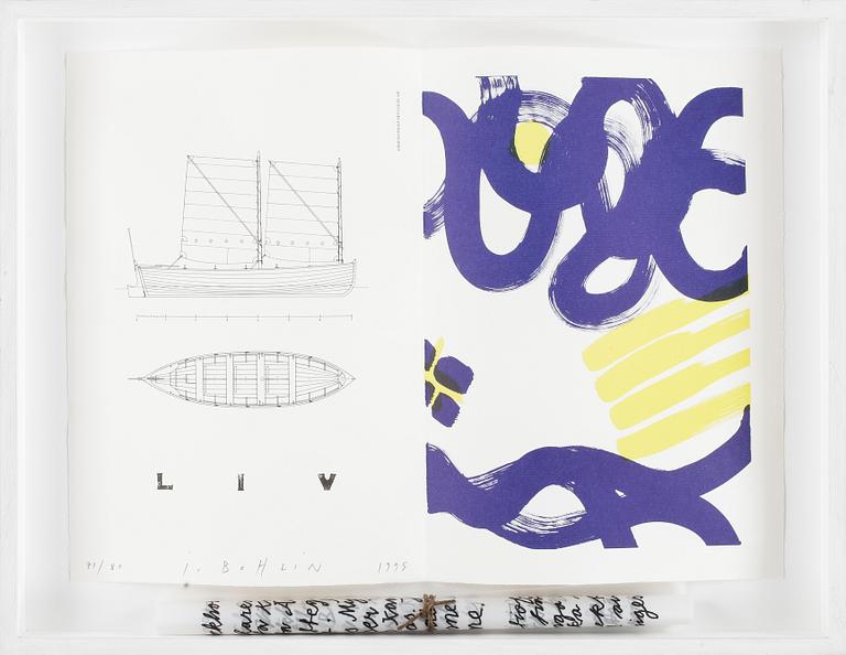 JONAS BOHLIN, färglitografi, sign och dat 1995, numr 71/80.