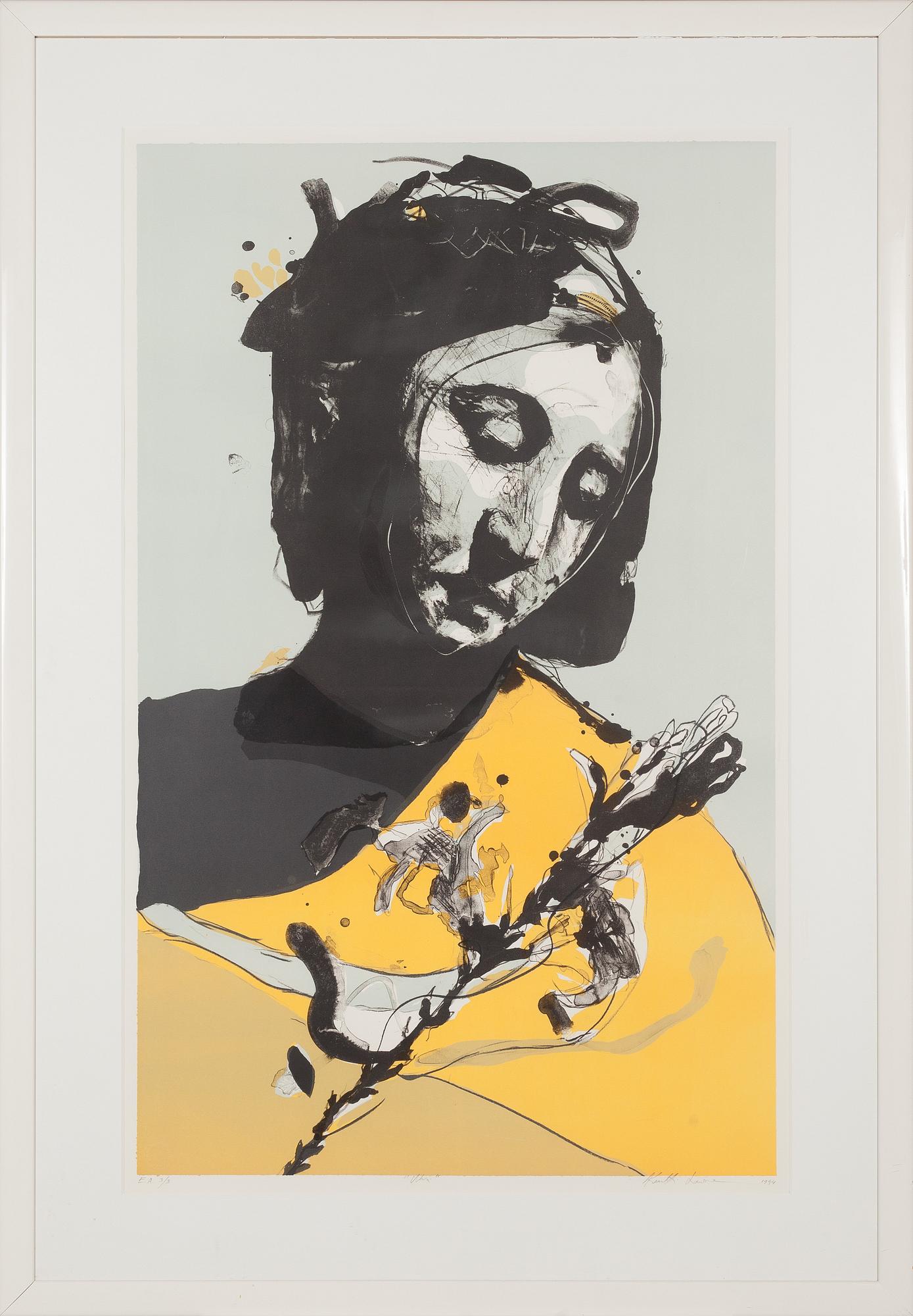 Kuutti Lavonen, litografi, signerad och daterad 1994, märkt E.A. 3/3.