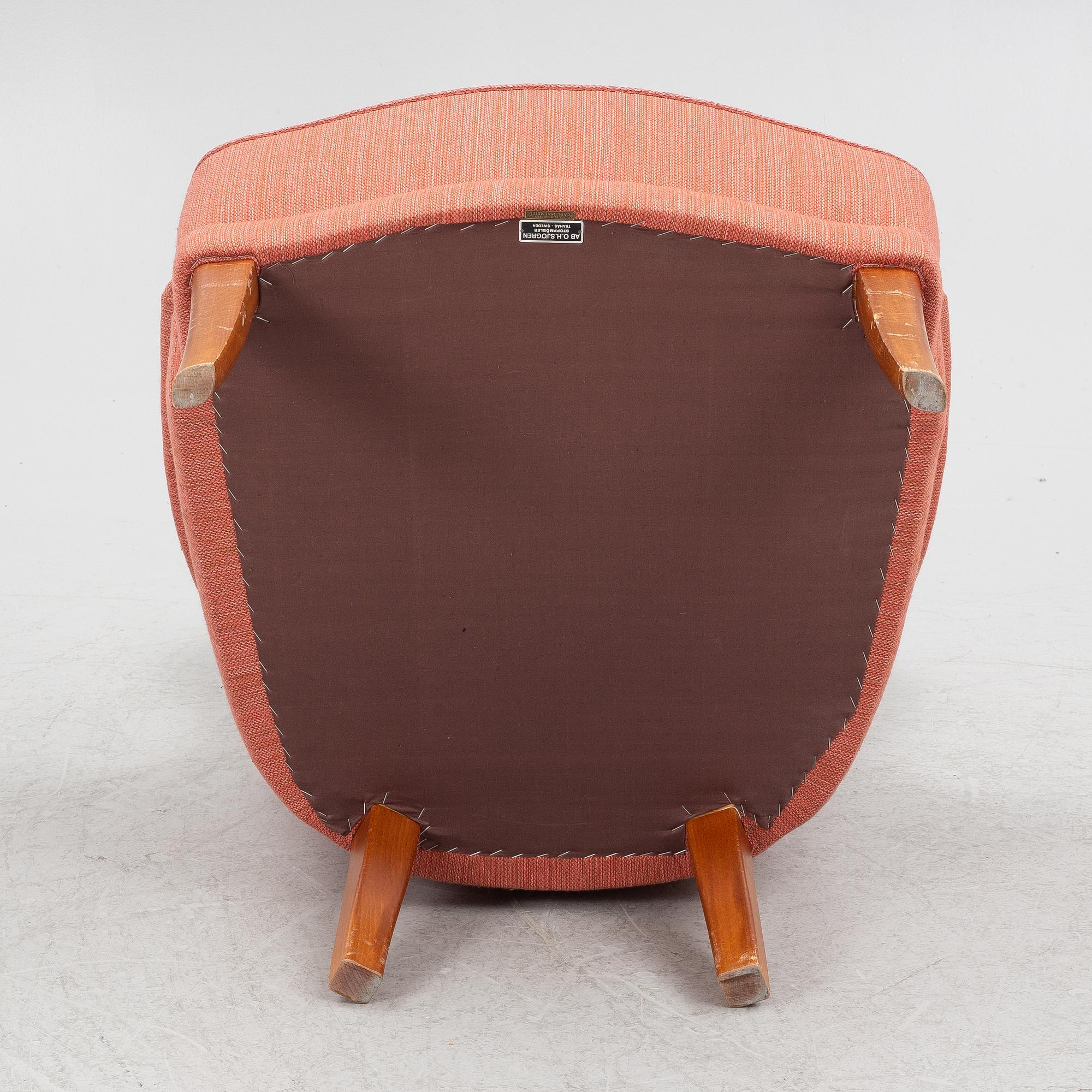 Carl Malmsten, armchair, "Farmor", OH Sjögren, second half of the 20th century.