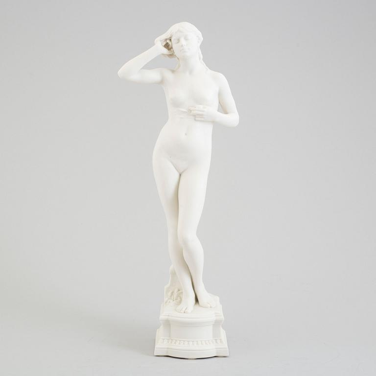 PER HASSELBERG, after. A parian sculpture from Gustafsberg, 1905.