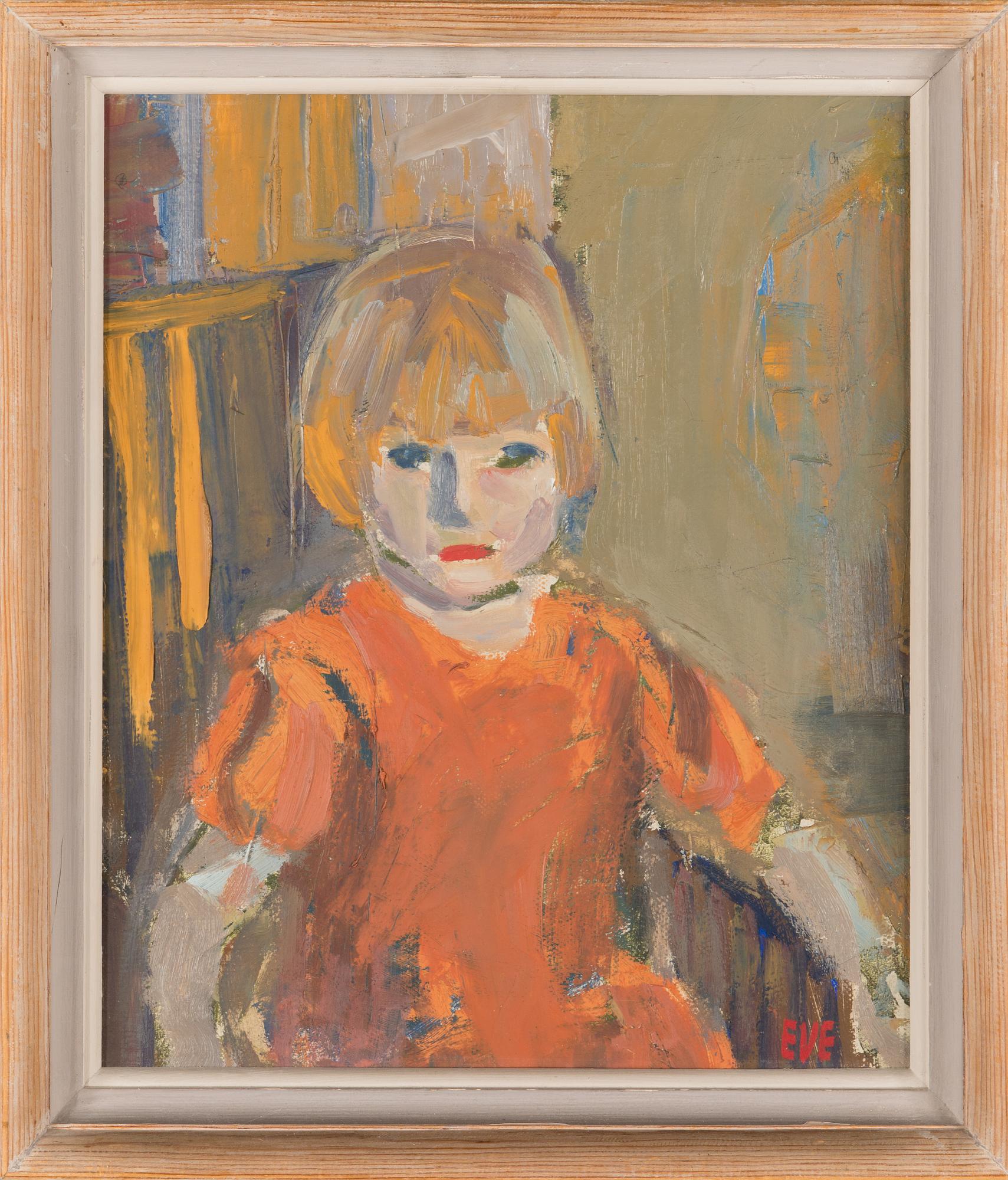 Eve Eriksson, oil on board, signed.