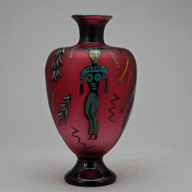 VAS, glas, Ulrica Hydman-Vallien, Kosta Boda.