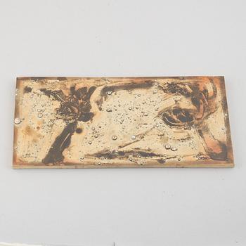 Börje Skohg, four stoneware wall reliefs, Gustavsberg & Gustavsbergs Studio, Sweden, 1970's/80's.