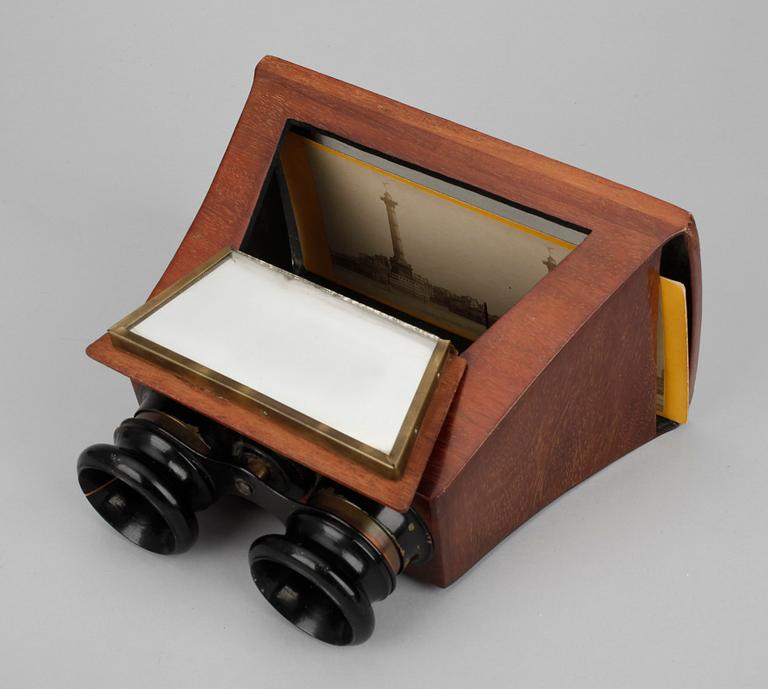 SKIOPTIKON med PARTI BILDER, 18/1900-tal.