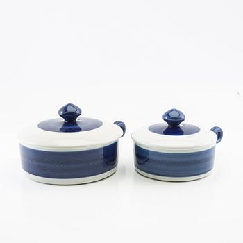 Hertha Bengtson, 31-piece "Koka blå" service, Rörstrand, late 20th century porcelain.