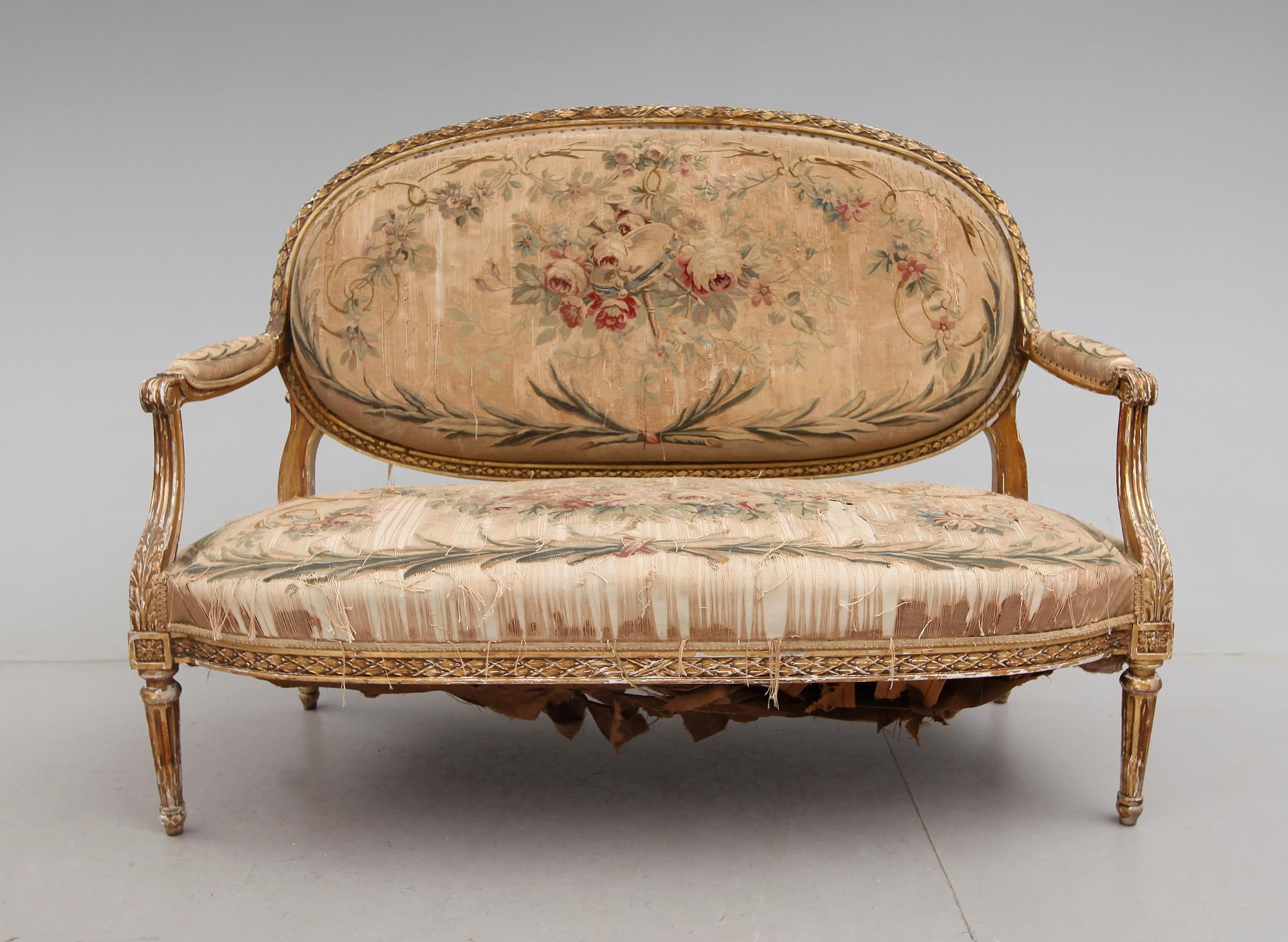 SOFFA, Louis XVI, Frankrike, 1800-talets andra hälft.