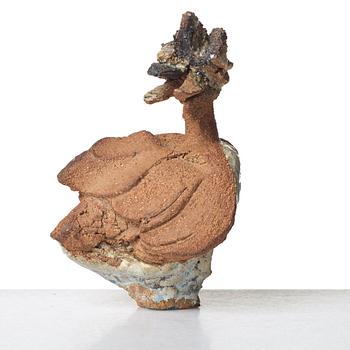 Tyra Lundgren, a stoneware sculpture of a bird, Sweden 1967.