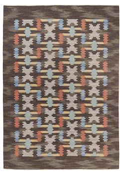 276. Judith Johansson, a flat weave 'Hittarp', c. 336 x 250 cm, signed JJ.
