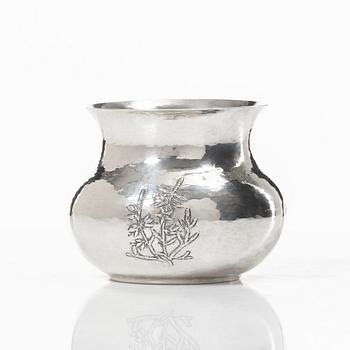 A silver bowl, second half of the 20th century, Norway.