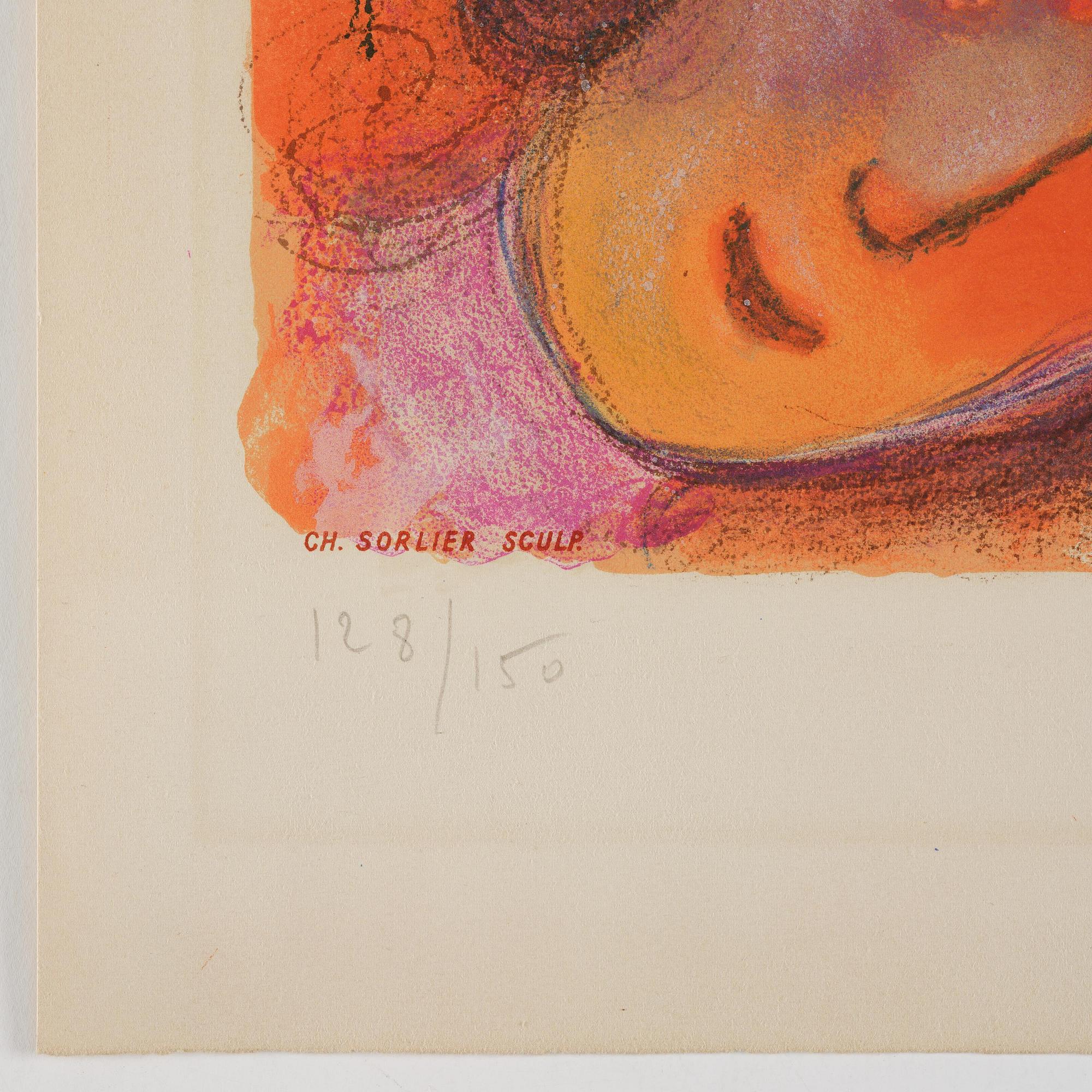Marc Chagall, after, "Femme Bouquet".