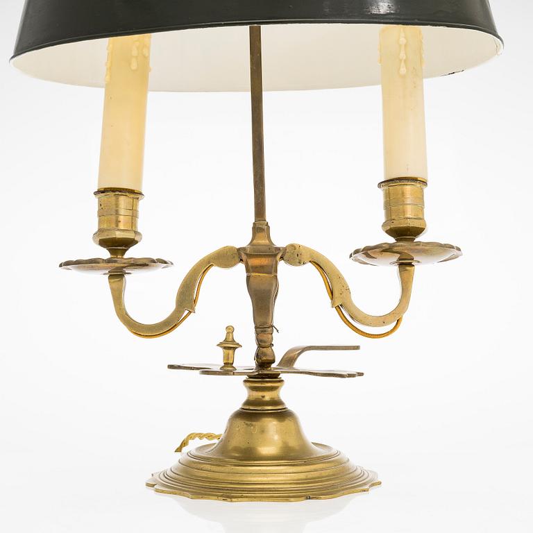 Bordslampa, Bouillotte modell, Frankrike, 1800-talets senare del.