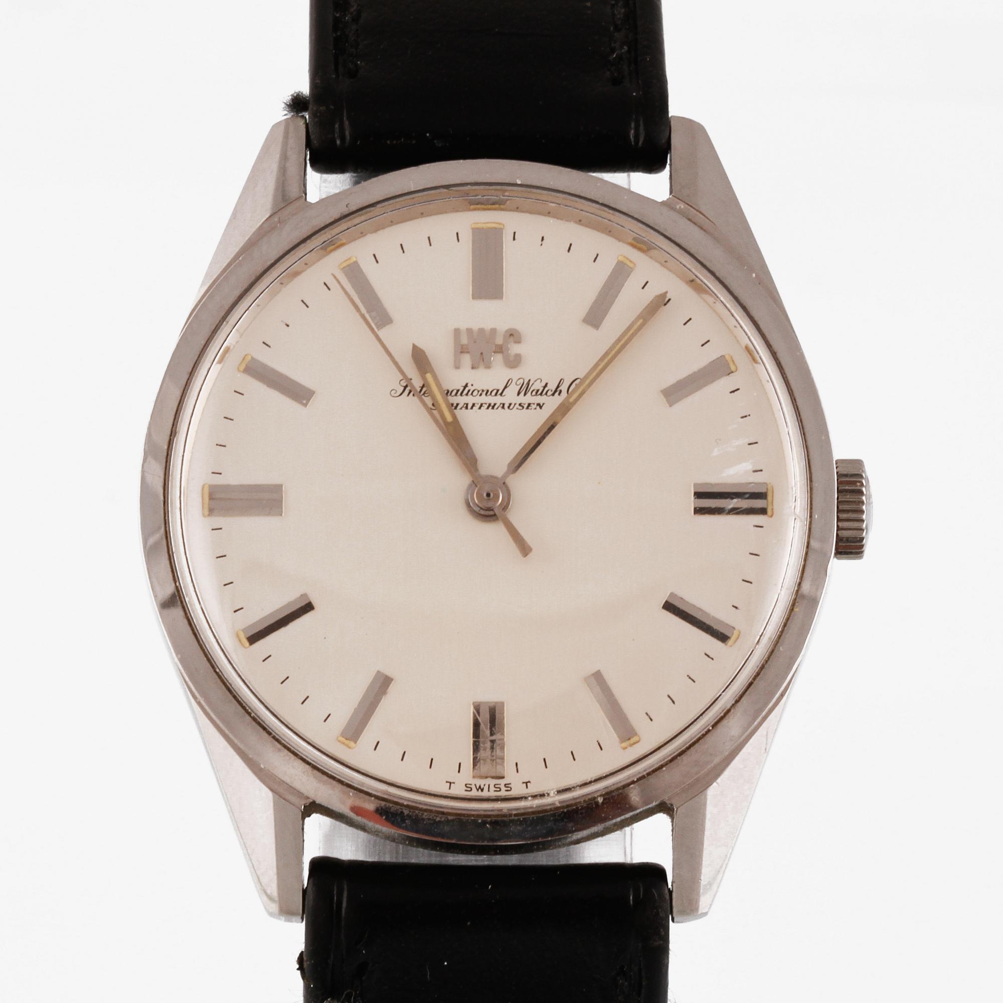 HERRARMBANDSUR, IWC, International Watch Company Schaffhausen, stål.