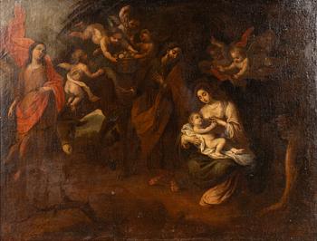 Spanish school, Seville, 17th century, The Flight into Egypt.