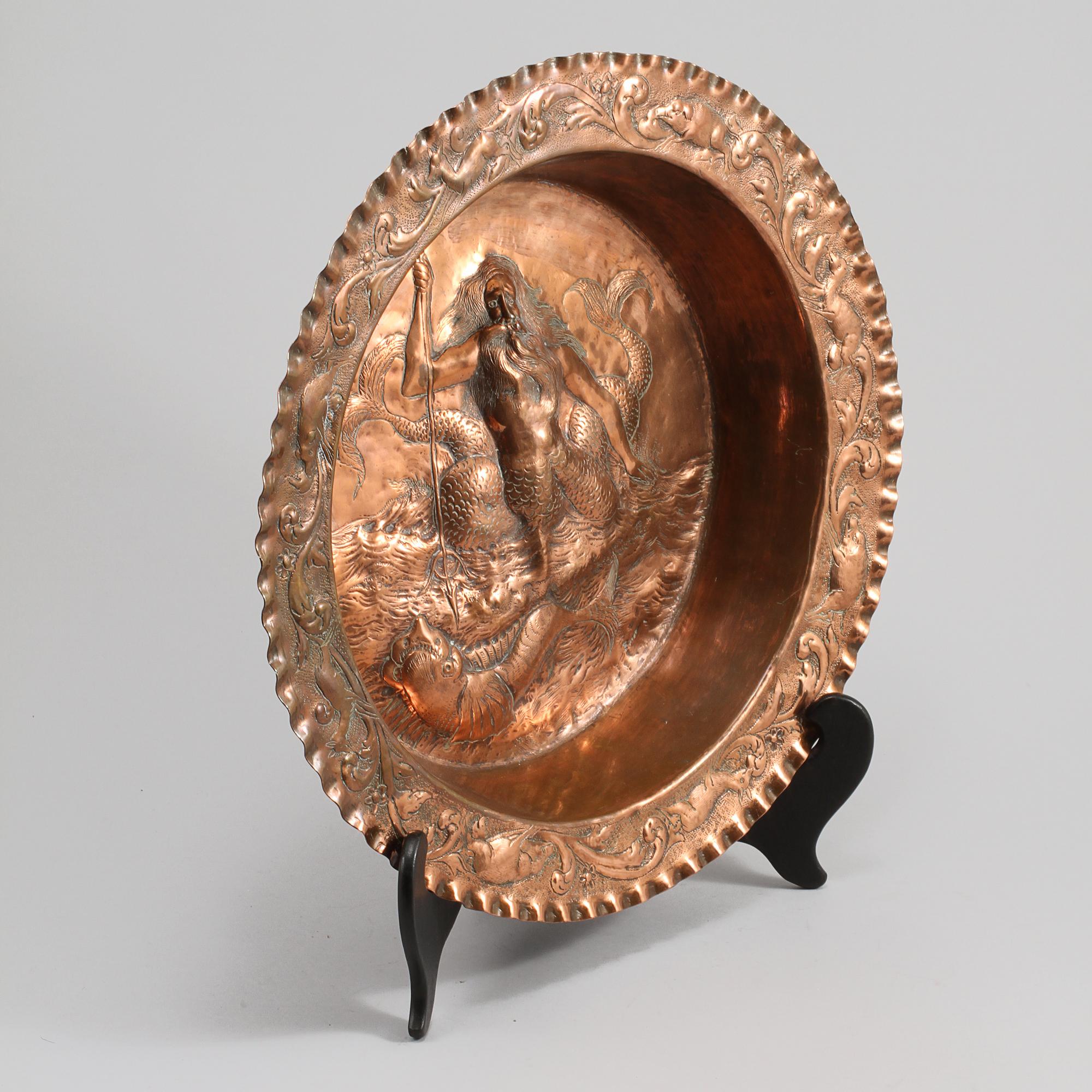 SKÅLFAT/DOPFAT, koppar, 1600-/1700-tal.