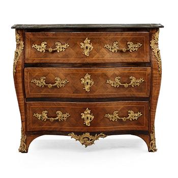 484. A Swedish Rococo 18th century commode by Christian Linning, master 1744.