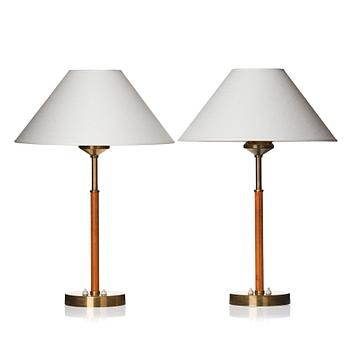 234. Bertil Brisborg, & Åke Hultgren (Sweden 1931-2013), a pair of table lamps, model "2043", Nordiska Kompaniet 1940-50s.