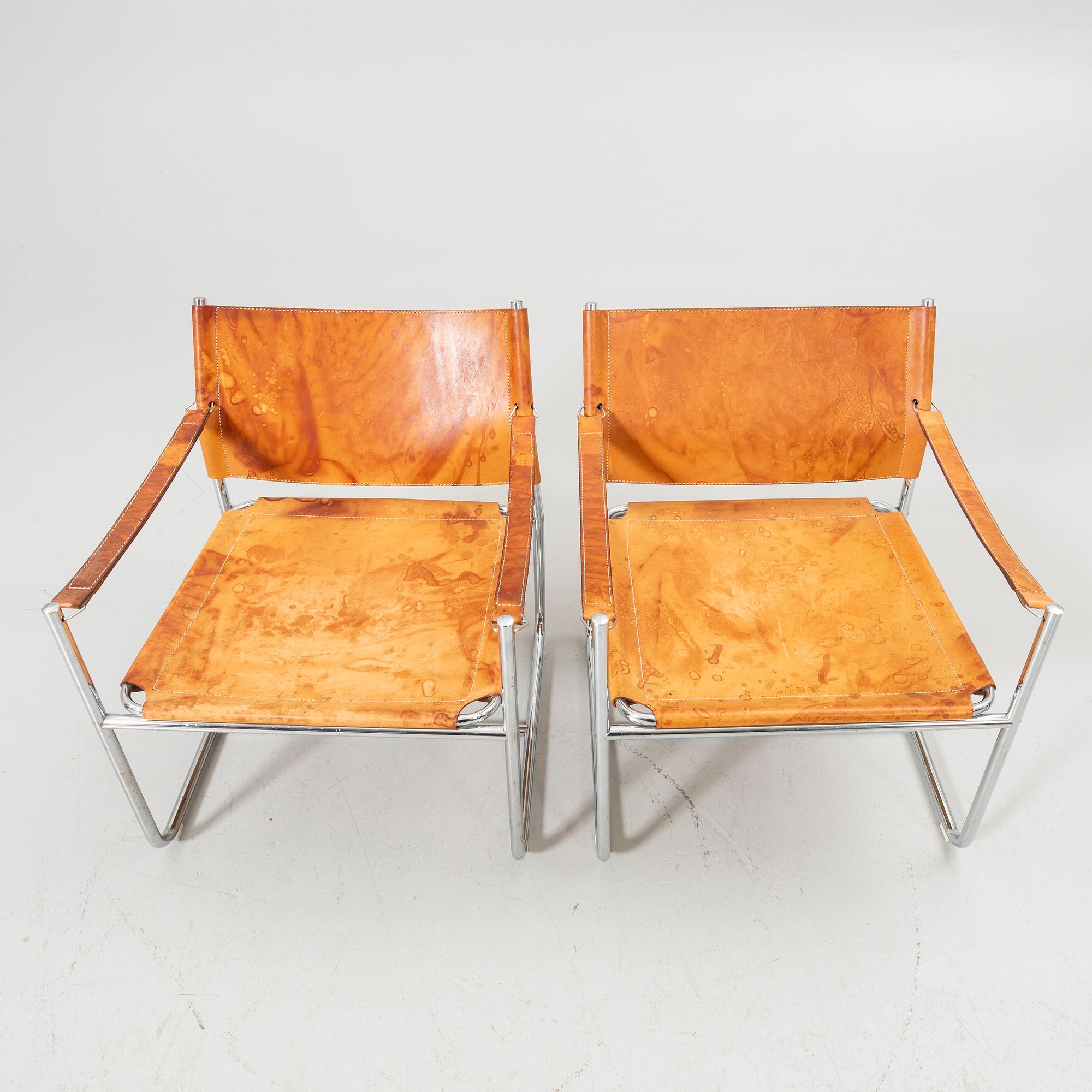 Karin Mobring, Chairs, a pair, "Amiral", designed in 1969 for IKEA.