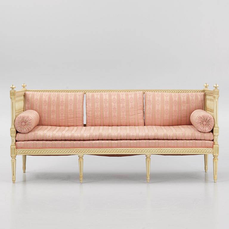 Soffa, gustaviansk stil, 1800-tal.