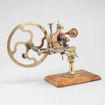 A 19th century watch maker's lathe.