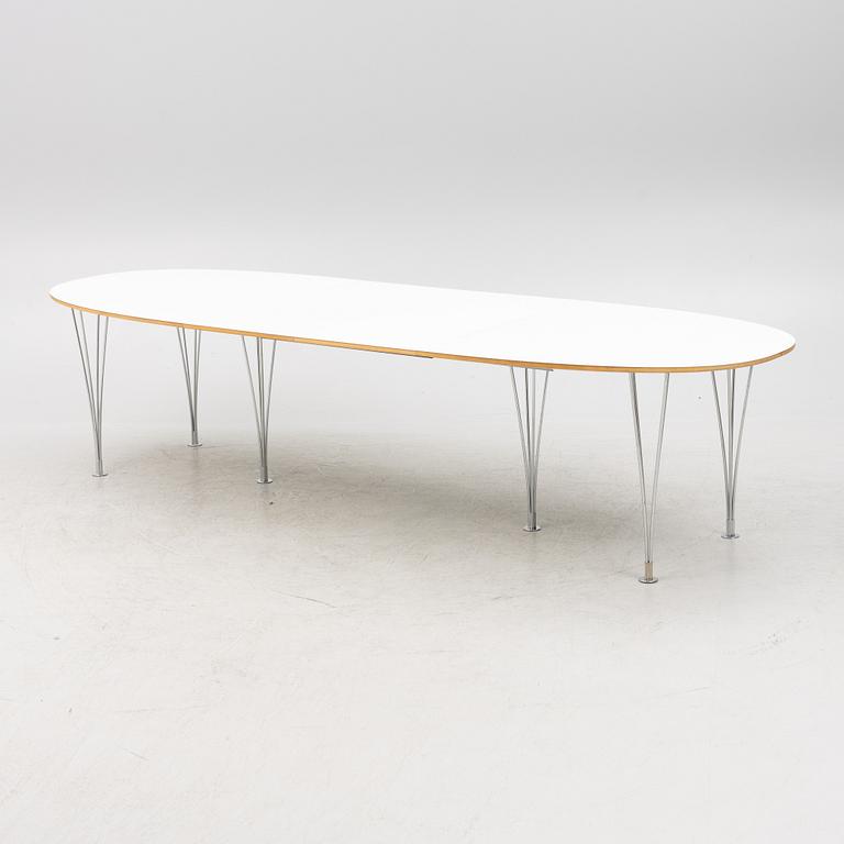 Bruno Mathsson & Piet Hein, dining table, "Superellipse", Fritz Hansen, Denmark.