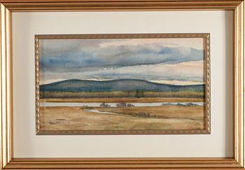 EINARI JUNTTILA, akvarell, signerad.