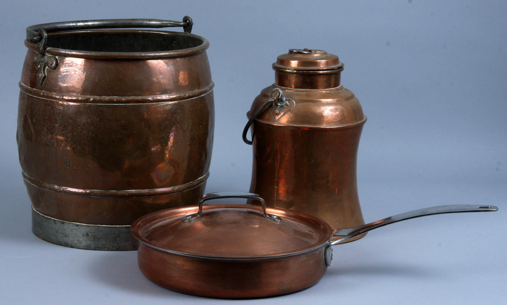 PARTI KOPPAR, 3 delar, 1800-tal resp 1900-tal.