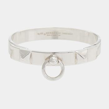 Hermès, a sterling silver 'Collier de Chien' bracelet.