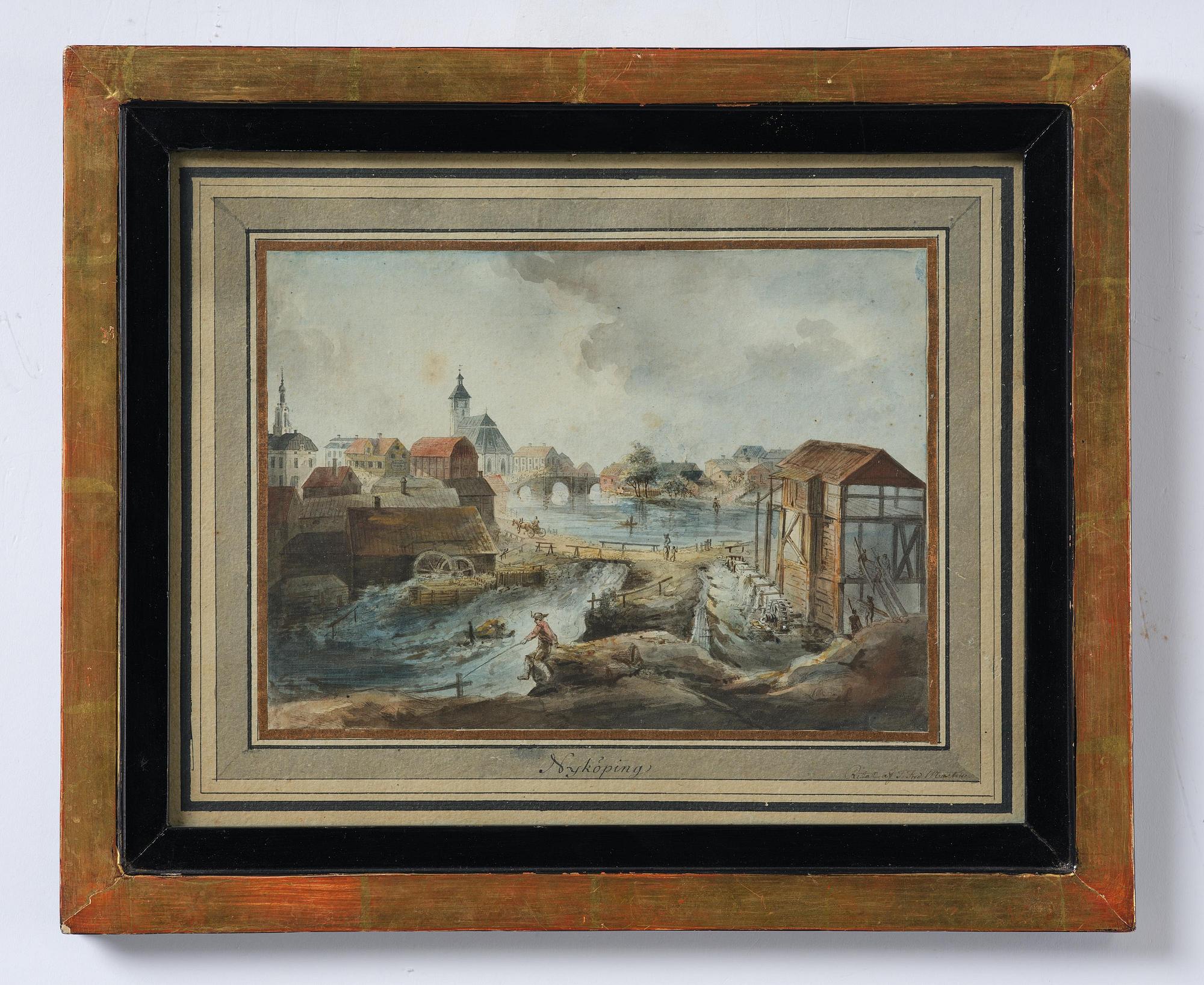 Johan Fredrik Martin, "Nyköping" ("Utsigt af Nyköping", Ur "Svenska vuer").