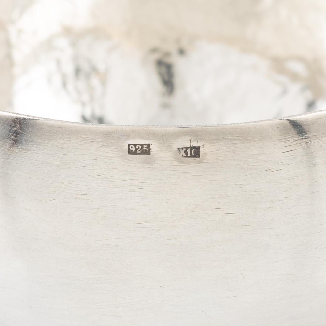 Five silver bowls, Sweden, 1957-1968.