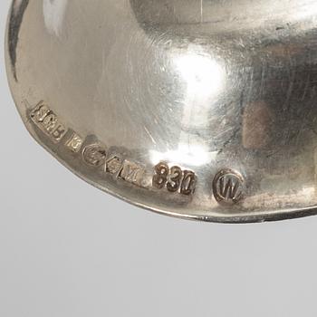 Sauce boat, silver, Rococo style, Swedish import mark, first half of the 20th century.
