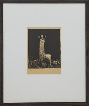 JOHN BAUER, lithograph, number 9, signed JB in print.