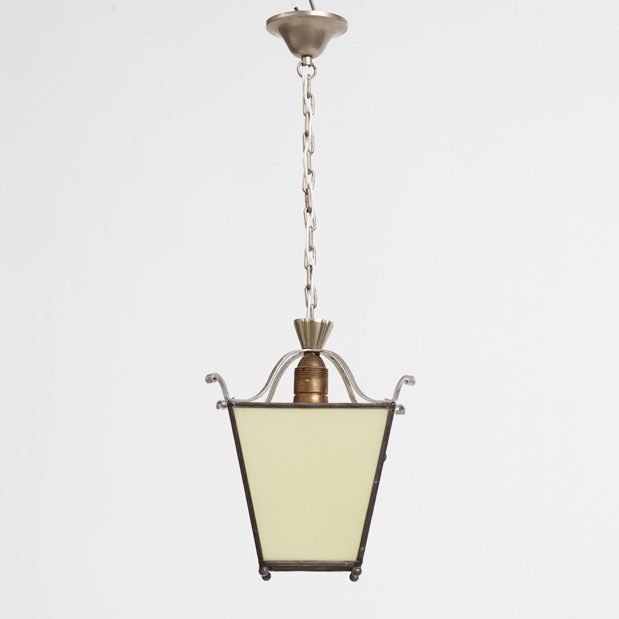 Harald Notini, taklampa, modell "6401", Arvid Böhlmarks Lampfabrik, Swedish Grace 1920-30-tal.
