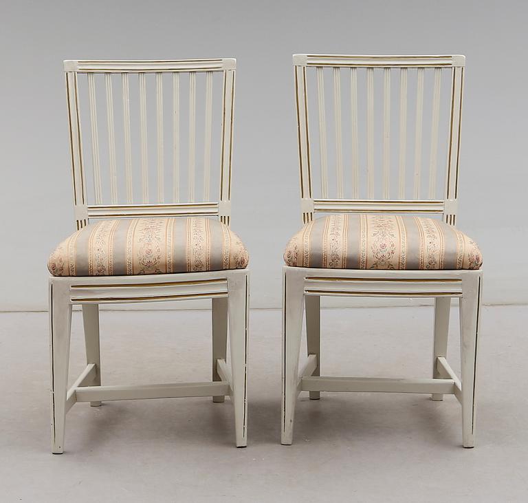 STOLAR, 1 par, sengustavianska, omkring år 1800.