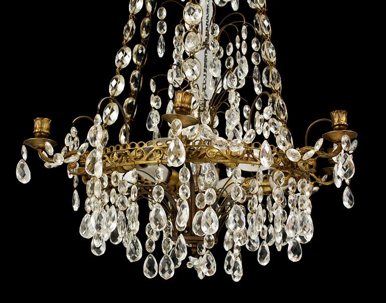 LJUSKRONA, gustaviansk stil, 1900-tal. H 80.