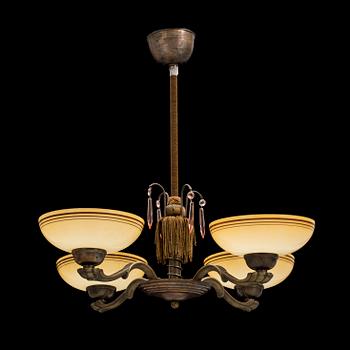 A 1920's/30's ceiling light.