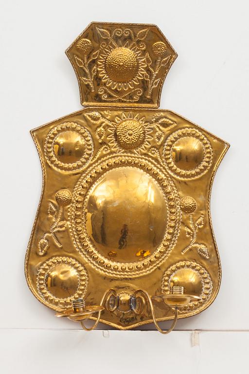 VÄGGPLÅT, barockstil. 1800-tal.