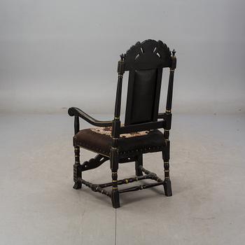 KARMSTOL, barockstil. 1800/1900-tal.