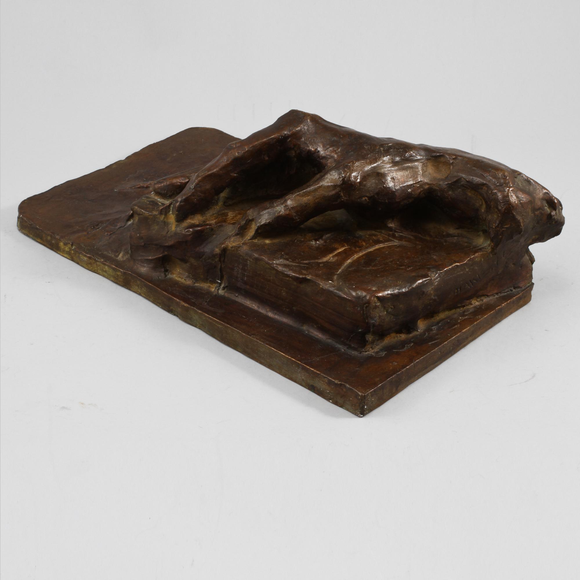 CLAES HAKE, skulptur, brons, signerad, numrerad I/VI och daterad -76.