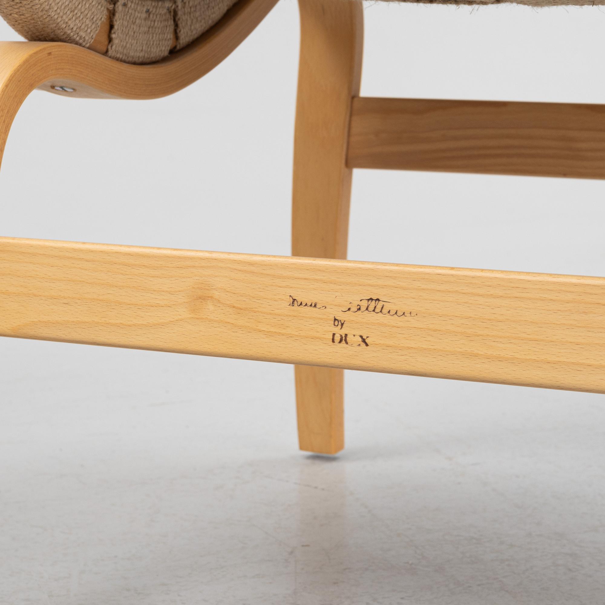 Bruno Mathsson, fåtöljer, ett par, "Eva", Dux.