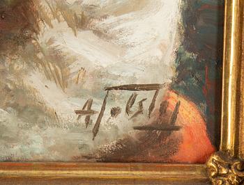 Alexander Tolstoy, oil on canvas, signed.